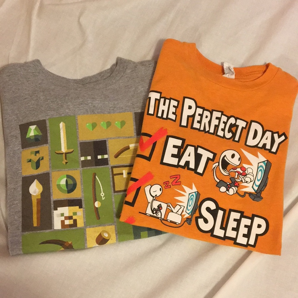 Minecraft and Video Game graphic tees